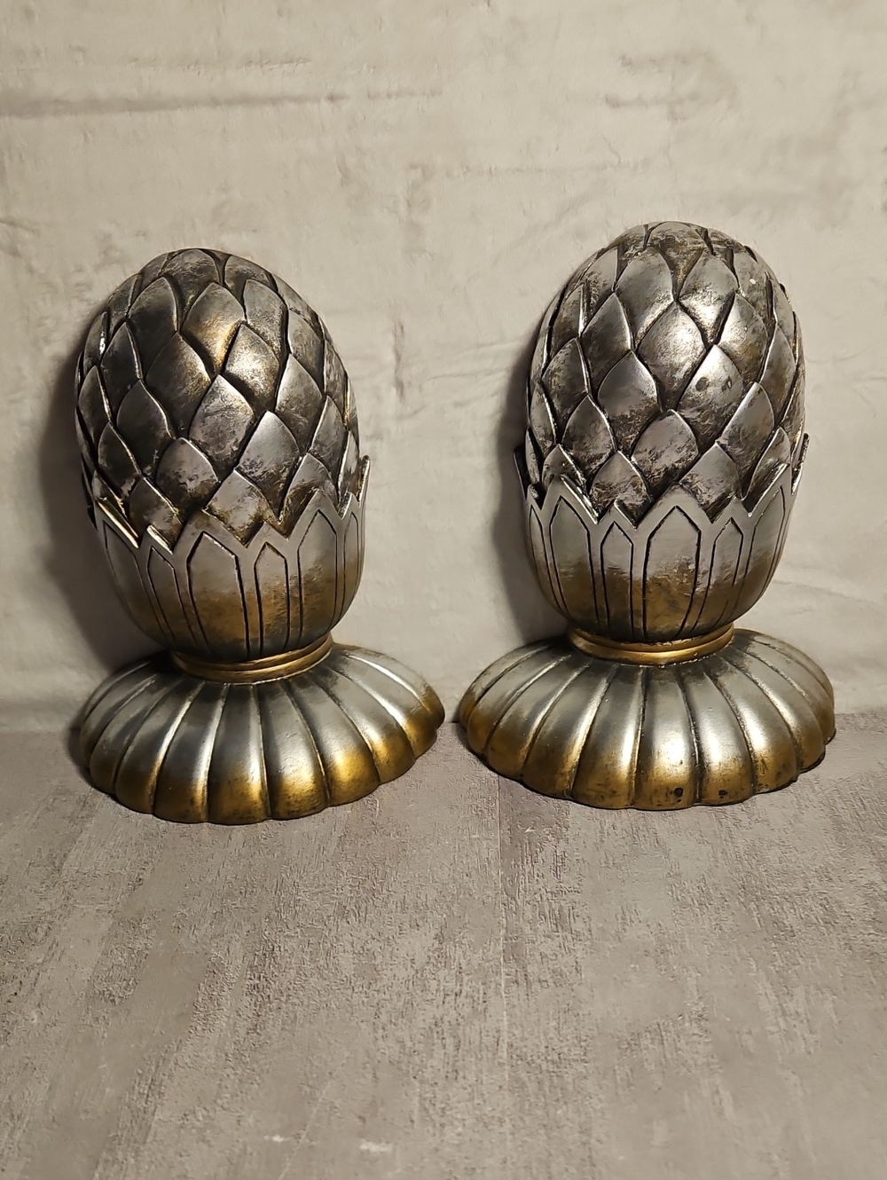 Pine Cone Book Ends